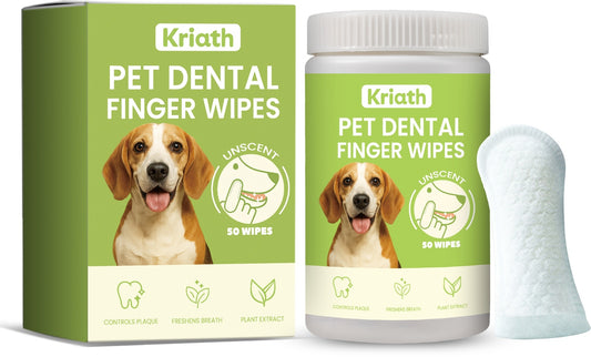 Kriath Pet Dental Finger Wipes - PulsePrime