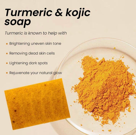 Kojic Acid Dark Spot Remover Soap – Vitamin C, Retinol, Collagen & Turmeric Infused