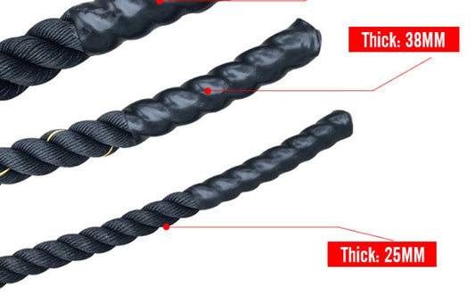 Rope Battle Skipping Ropes Power Training Fitness Home Gym Equipment - PulsePrime