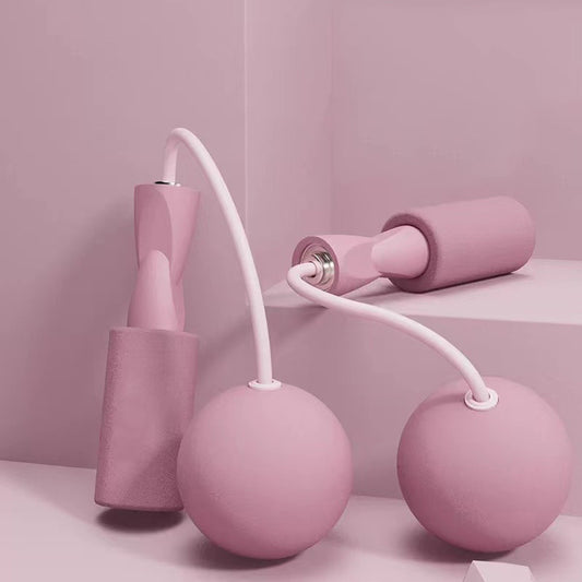 Training Jump Rope Set Fitness Jump Ropes And Silicone Handles For Women Men Kids With Speed Cordless Ball Adjustable Anti-Tangle PVC Wire Rope For Fitness Crossfit Indoor Outdoor Workout - PulsePrime