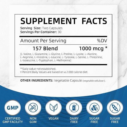 BPC-157 Supports Joint Health And Enhances Muscle Building 60 Capsules - 1000 Mcg