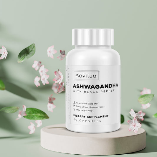 Ashwagandha Supplements Capsules Vegan Stress Relief Immune Support Supplement Balanced Energy Levels And Mood Organic - PulsePrime