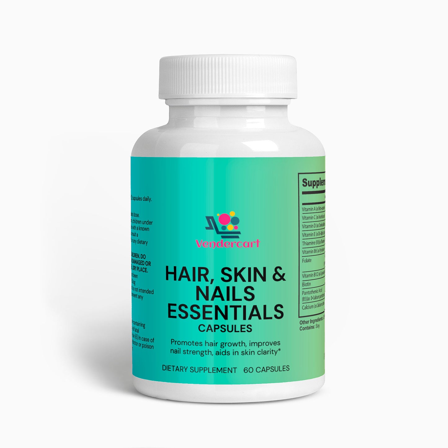 Hair, Skin & Nails Supplement – Biotin, Vitamins & Natural Extracts for Beauty & Wellness