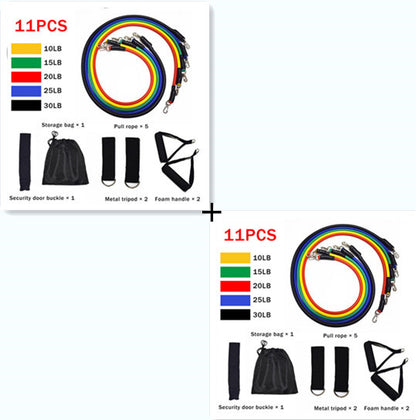 Fitness Rally Elastic Rope Resistance Band Set – Full-Body Workout & Strength Training