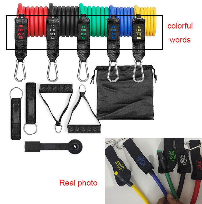 Fitness Rally Elastic Rope Resistance Band Set – Full-Body Workout & Strength Training