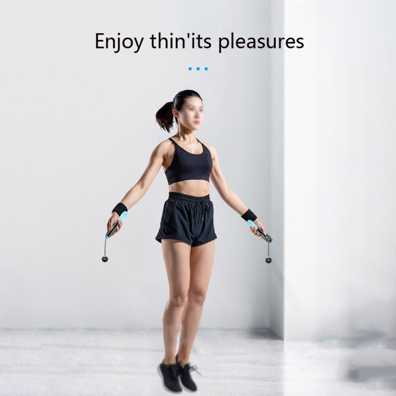 Cordless Jump Ropes Smart Electronic Digital wireless Skip Rope Calorie Consumption Fitness Body Building Exercise Jumping Rope - PulsePrime