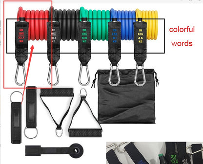 Fitness Rally Elastic Rope Resistance Band Set – Full-Body Workout & Strength Training