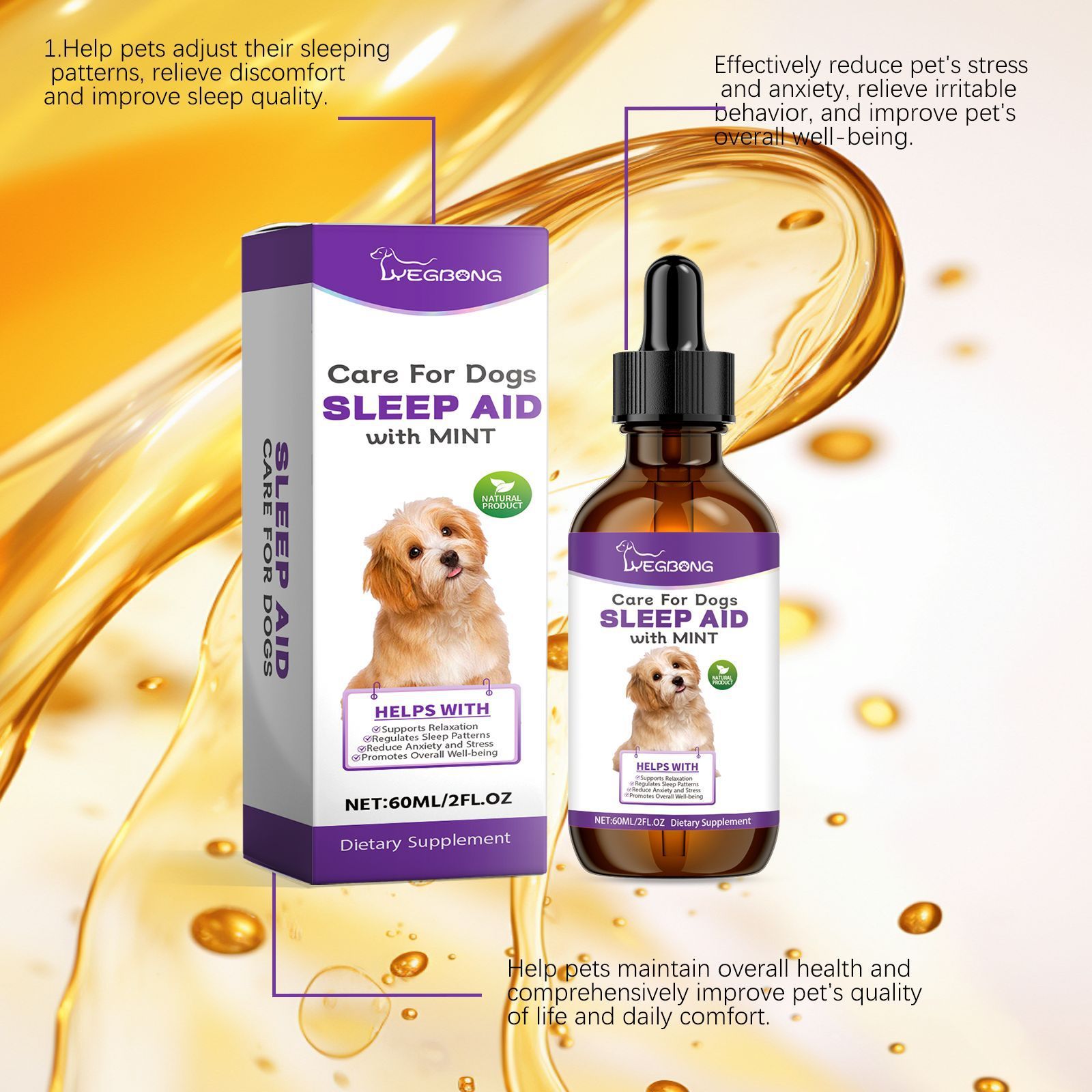 Dog Sleep Drops Care For Night Sleep - PulsePrime