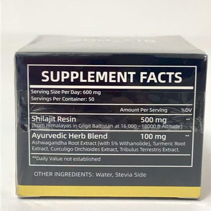 Pure Himalayan Shilajit Gummies with Ashwagandha & Gokshura – 60 Chewable Herbal Supplement, No Added Sugar