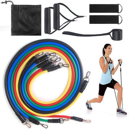 Fitness Rally Elastic Rope Resistance Band Set – Full-Body Workout & Strength Training