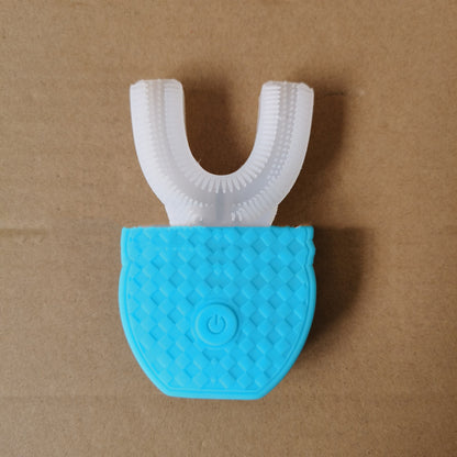 360° Smart Electric U-Type Toothbrush – Automatic Whitening Blue Light, USB Rechargeable & Waterproof - PulsePrime