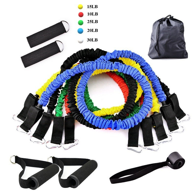 Portable Fitness Rally Resistance Bands Set – Full-Body Strength Training & Toning