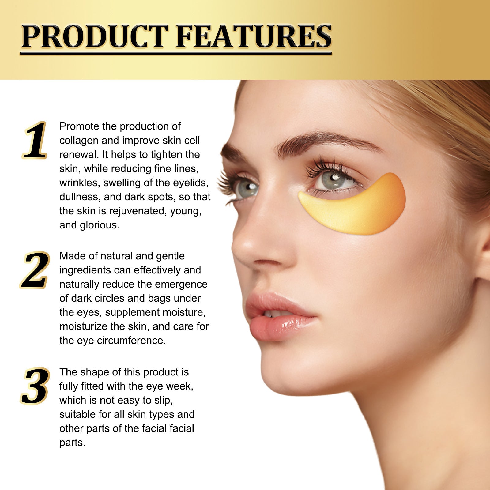 Gold Snail Collagen Eye Mask - PulsePrime