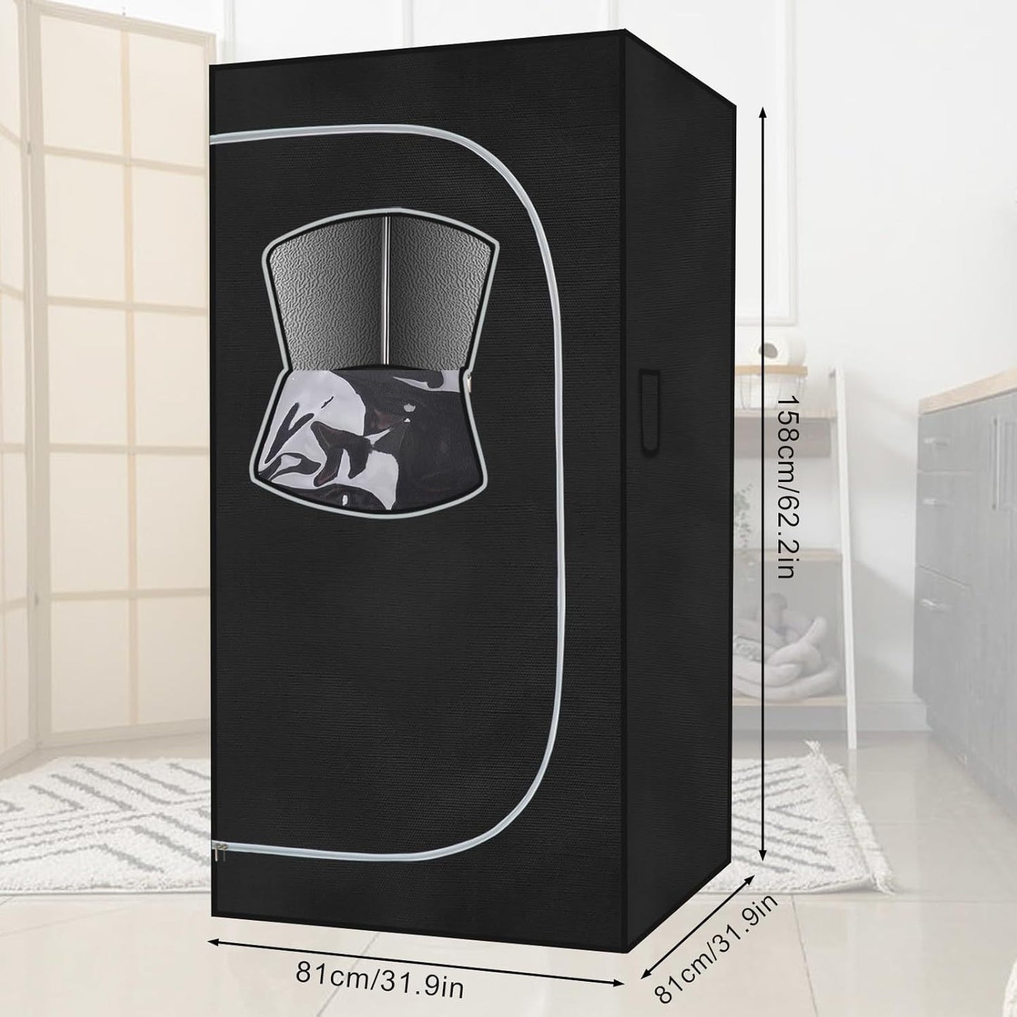 20% OFF With Code SAUNA20.                                           Relax & Detox Anywhere – Portable Full-Body Steam Sauna with Chair & Remote!