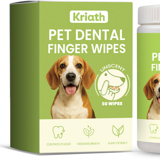 Kriath Pet Dental Finger Wipes - PulsePrime
