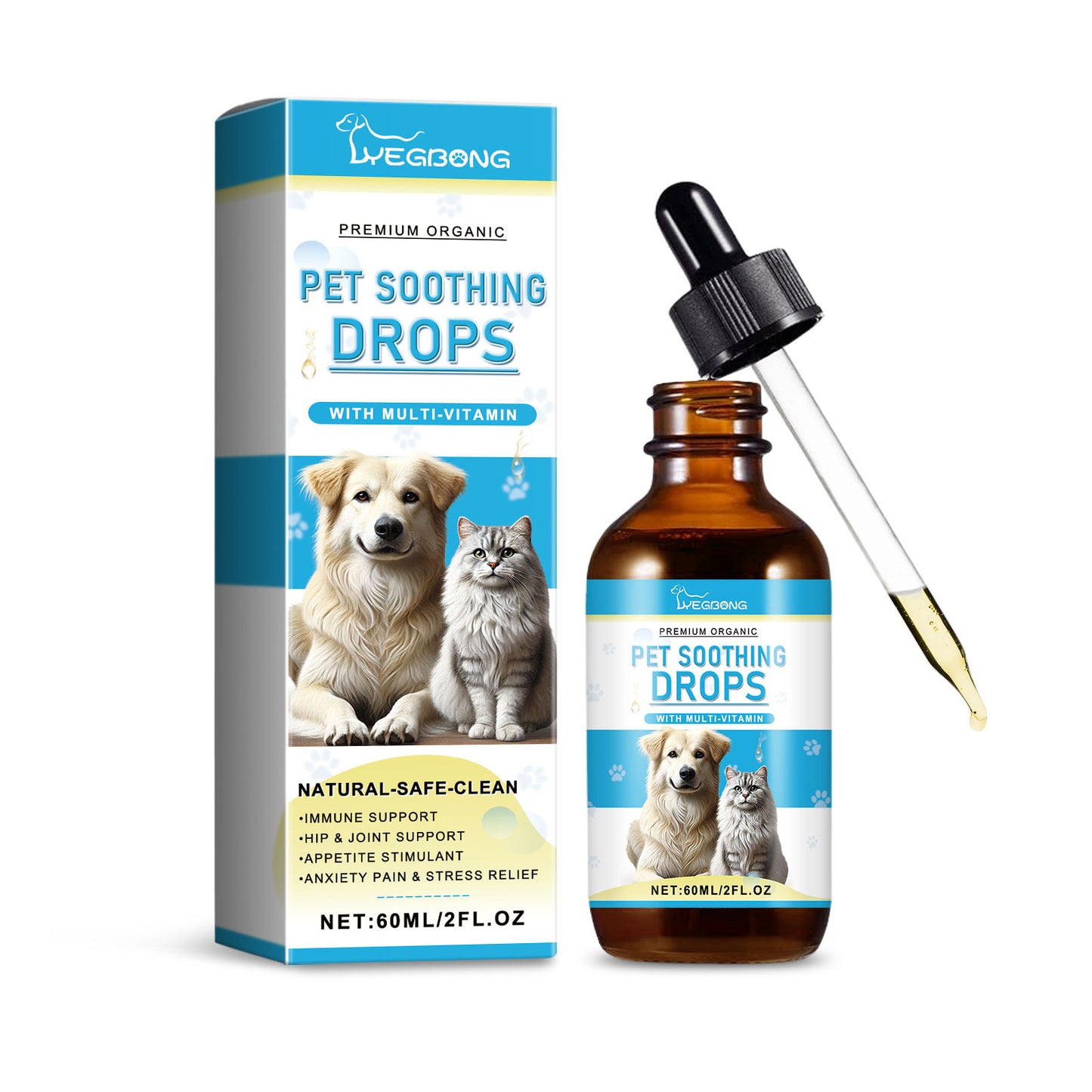 Pet Care Drops Enhance Immunity Dog Nutrition Supplement For Cats