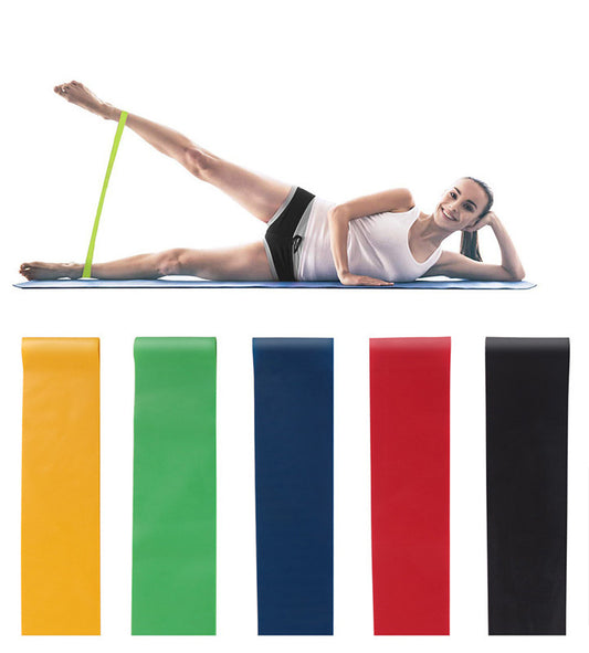 5-Level Resistance Rubber Bands Set – Yoga, Pilates & Full-Body Training Elastic Bands