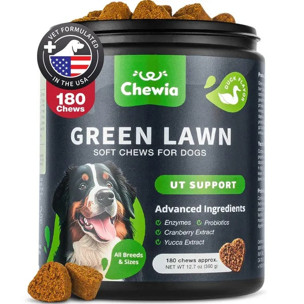 Grass Burn Spot Chews for Dogs – Urine Neutralizer & Lawn Protection Supplement