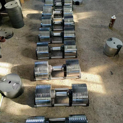 Home Plating Adjustable Dumbbell Fitness Equipment - PulsePrime