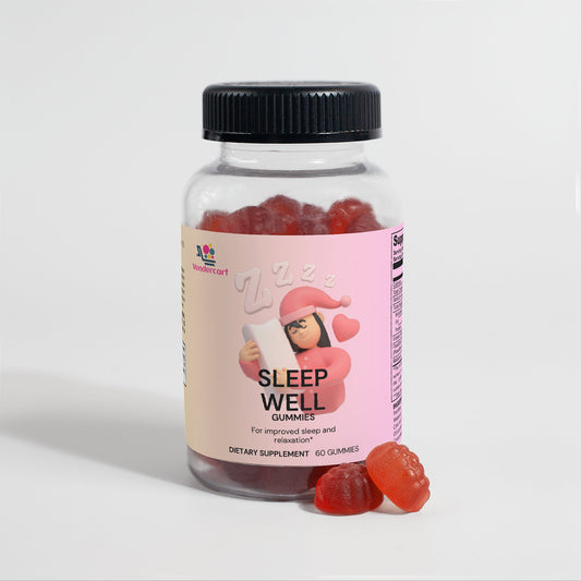Sleep Well Gummies – Natural Relaxation & Restful Sleep Support, 60 Count