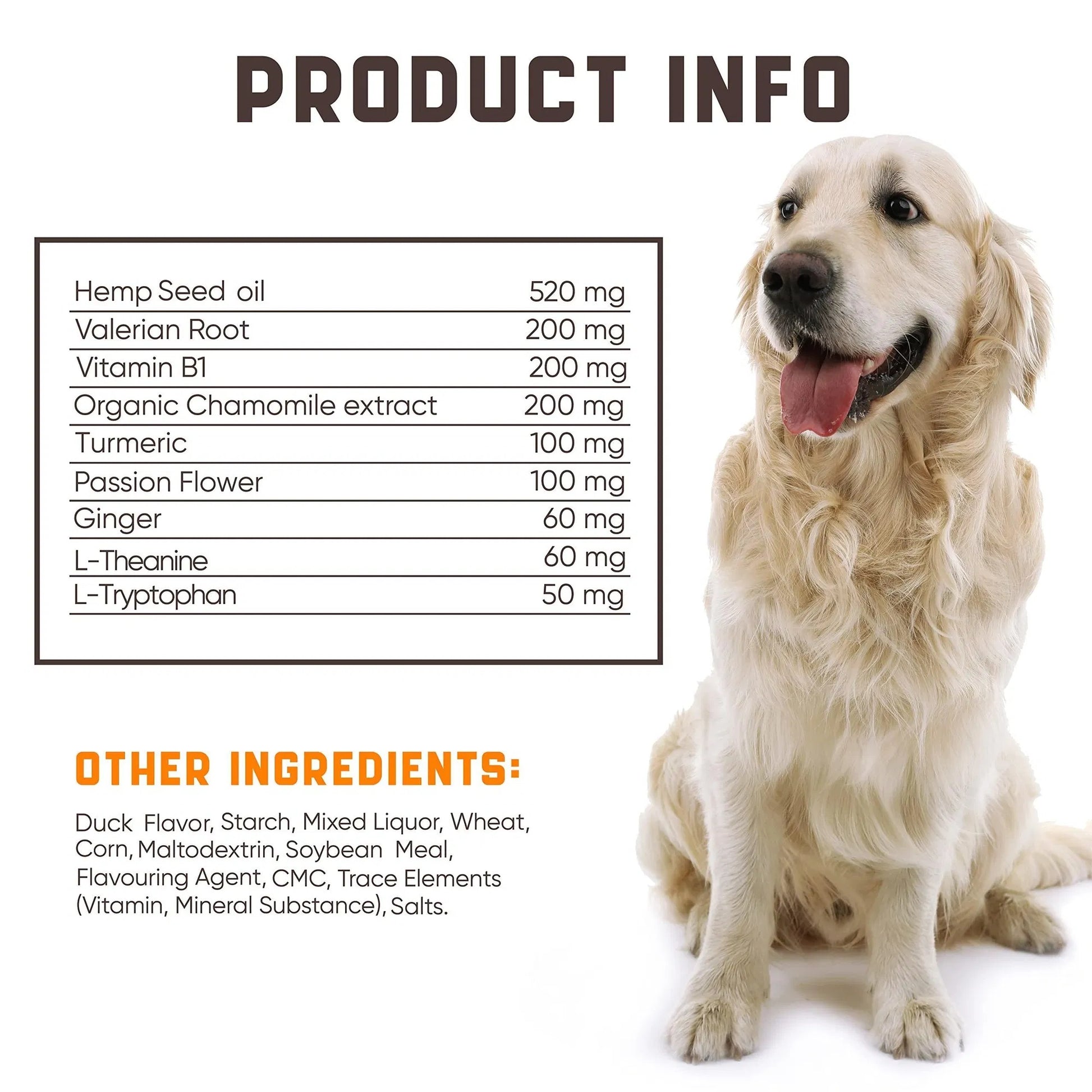 Natural Calming Chews For Dogs With Hemp Oil And Valerian Root Aid During Fireworks Thunderstorms Hip And Joint Health Duck Flavored Dog Calming Treats For All Breeds 180 Chews