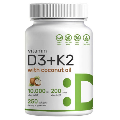 Vitamin D3 K2 Soft Capsules - PulsePrime