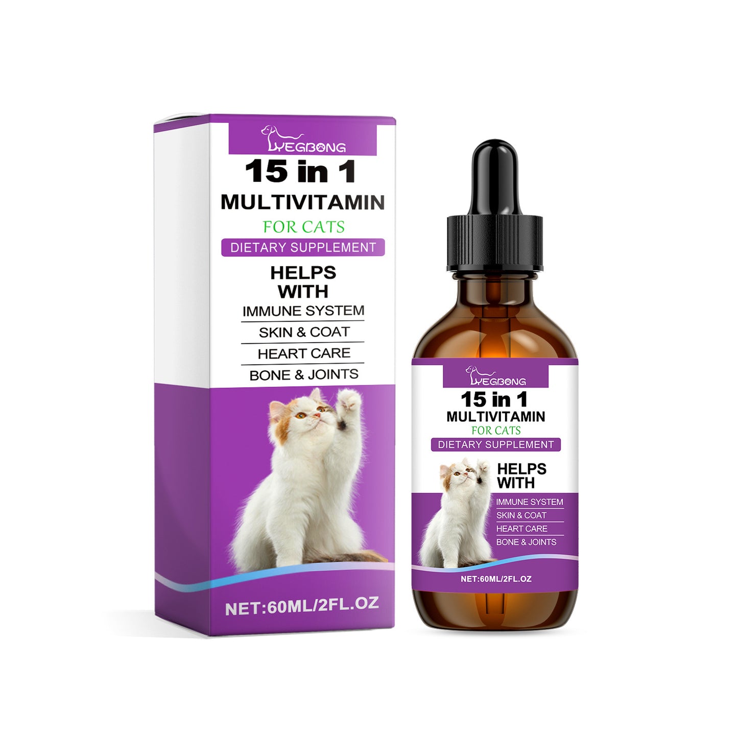 Pet Cat Daily Care Vitamin Supplement - PulsePrime