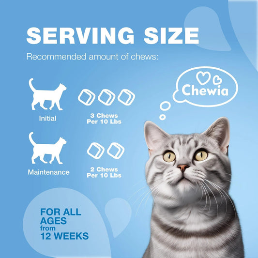 Cat Calming Treats Hemp Calming Care For Cats Cat Melatonin Soft Chews With Hemp Seed Oil And Probiotics Cat Anxiety Relief Storms Travel Grooming Separation Calming Chews For Cats - PulsePrime