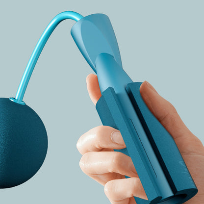 Training Jump Rope Set Fitness Jump Ropes And Silicone Handles For Women Men Kids With Speed Cordless Ball Adjustable Anti-Tangle PVC Wire Rope For Fitness Crossfit Indoor Outdoor Workout - PulsePrime