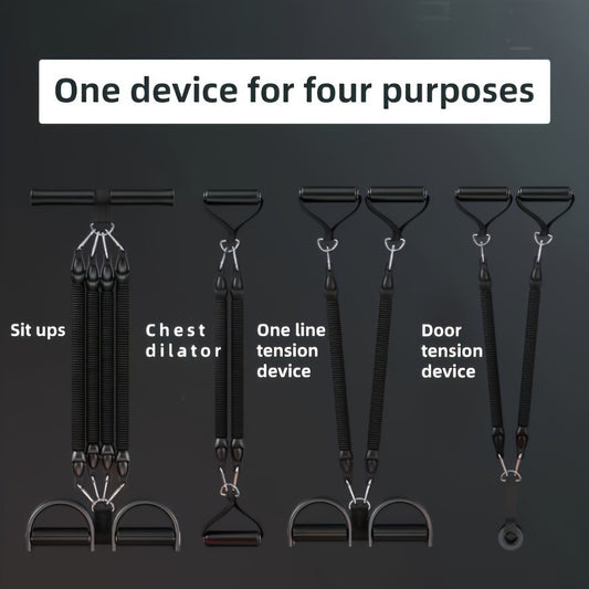 Adjustable Resistance Bands Set with Foot Pedals & Handles – High Resistance for Fitness, Stretching & Core Training