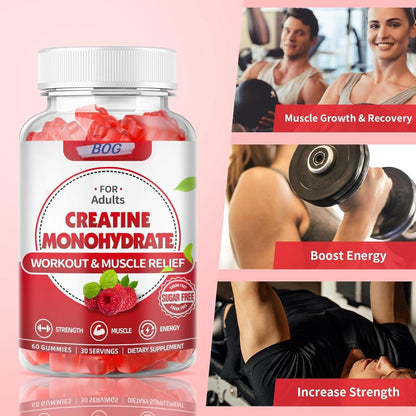 Creatine Monohydrate Gummies Workout Long Lasting Energy - PulsePrime
