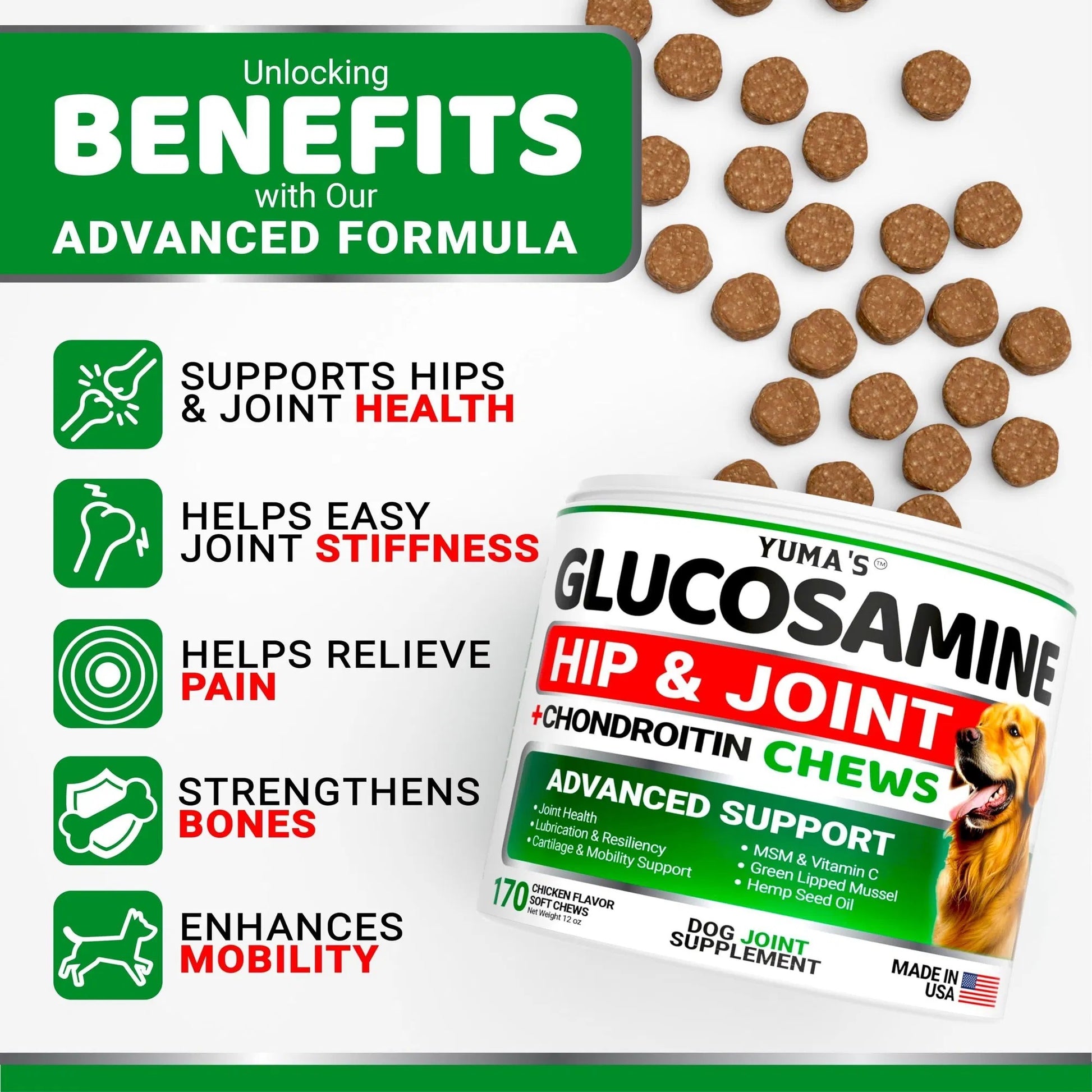 Do Not Sell On Amazon Glucosamine For Dogs Hip And Joint Supplement For Dogs 170 Ct Glucosamine Chondroitin For Dogs Chews Dog Joint Pain Relief With MSM Advanced Dog Joint Supplement Health