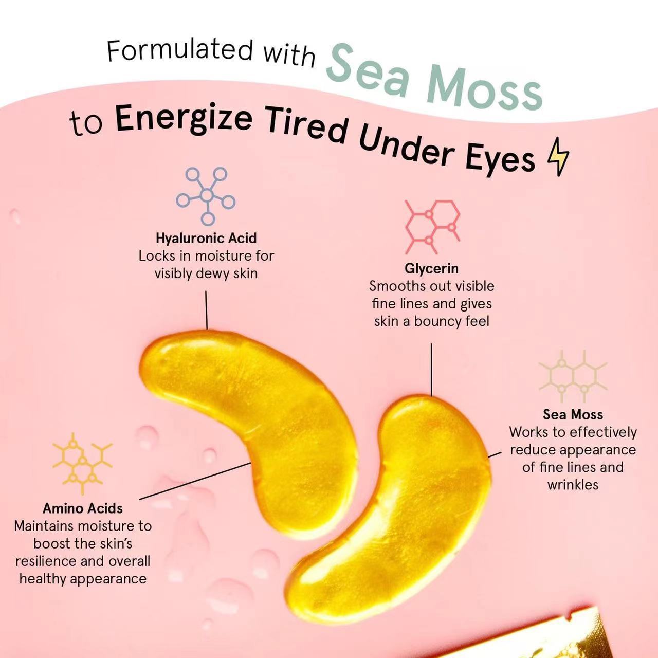 Gold Gel Collagen Eye Mask Moisturizing - PulsePrime