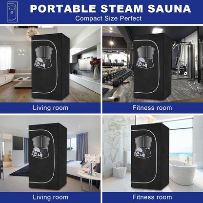 20% OFF With Code SAUNA20.                                           Relax & Detox Anywhere – Portable Full-Body Steam Sauna with Chair & Remote!
