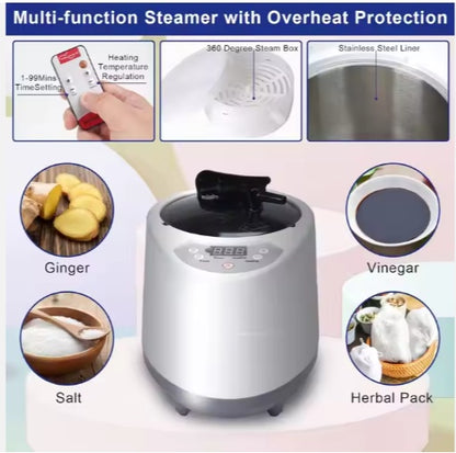 USA Warehouse Portable Steam Sauna Tent – 2.6L Steamer Full Body Foldable Home Spa